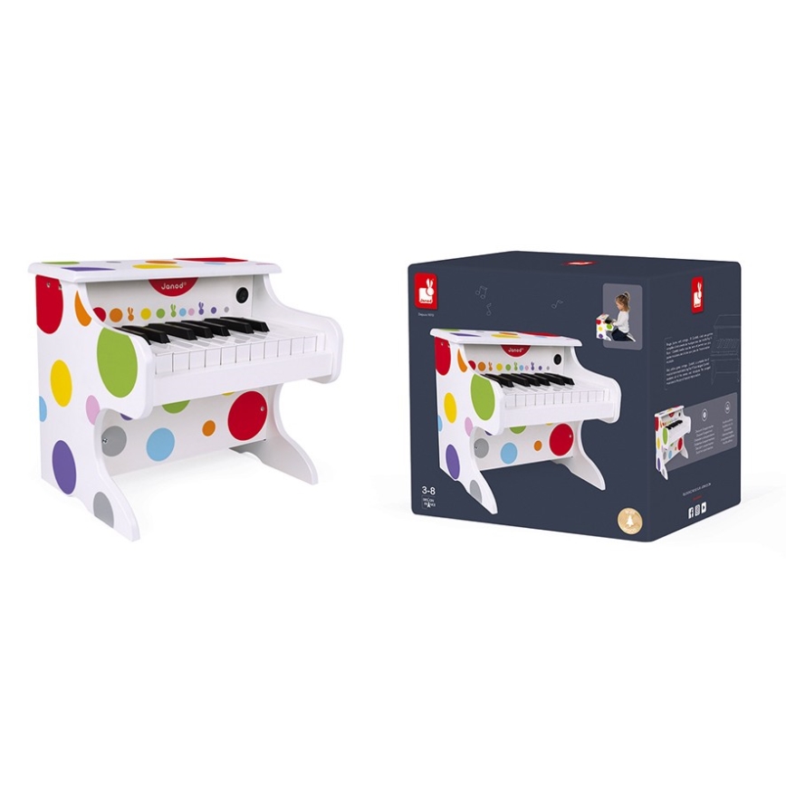 Janod - Piano eletrônico CONFETTI 4xAA