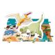 Janod - Puzzle educativo para crianças 200 pcs dinossauros