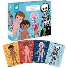 Janod - Puzzle educativo para crianças 225 pcs corpo humano