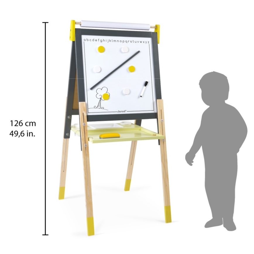 Janod - Quadro magnético cinza