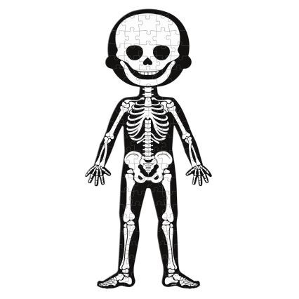 Janod - Quebra-cabeça educativo infantil 225 peças corpo humano