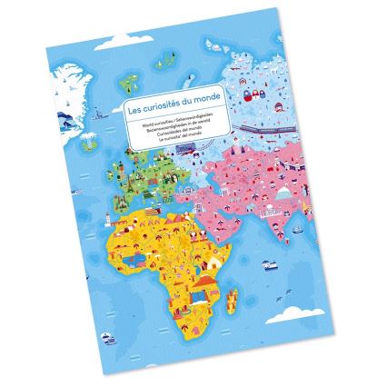 Janod - Quebra-cabeça educativo infantil 350 peças mundo