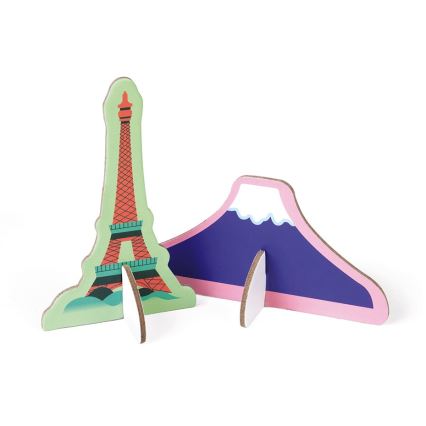 Janod - Quebra-cabeça educativo infantil 350 peças mundo