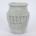 Jarro decorativo cinzento 25,5x20,5 cm