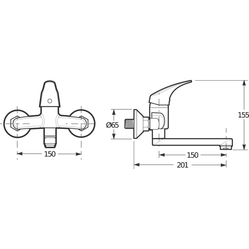 JIKA H3111N70042201 - Misturador para lavatório TALAS 15,5 cm cromo brilhante