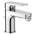JIKA H3411X10041111 - Misturador para bidé com válvula de escoamento sem transbordo CUBITO 12,8 cm cromo brilhante