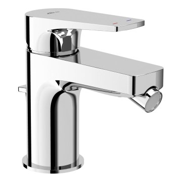 JIKA H3411X10041111 - Misturador para bidé com válvula de escoamento sem transbordo CUBITO 12,8 cm cromo brilhante