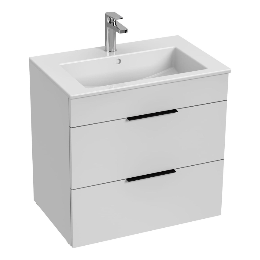 JIKA H4536021763001 - Móvel de casa de banho com lavatório CUBE 60,7x65 cm branco