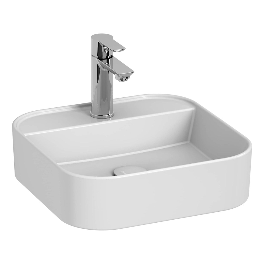 JIKA H8183610001111 - Lavatório de encostar ASTRA 40x40 cm cerâmica/branco