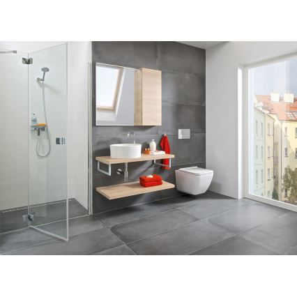 JIKA H8184200001121 - Lavatório de bancada CUBITO diâmetro 40 cm cerâmica/branco