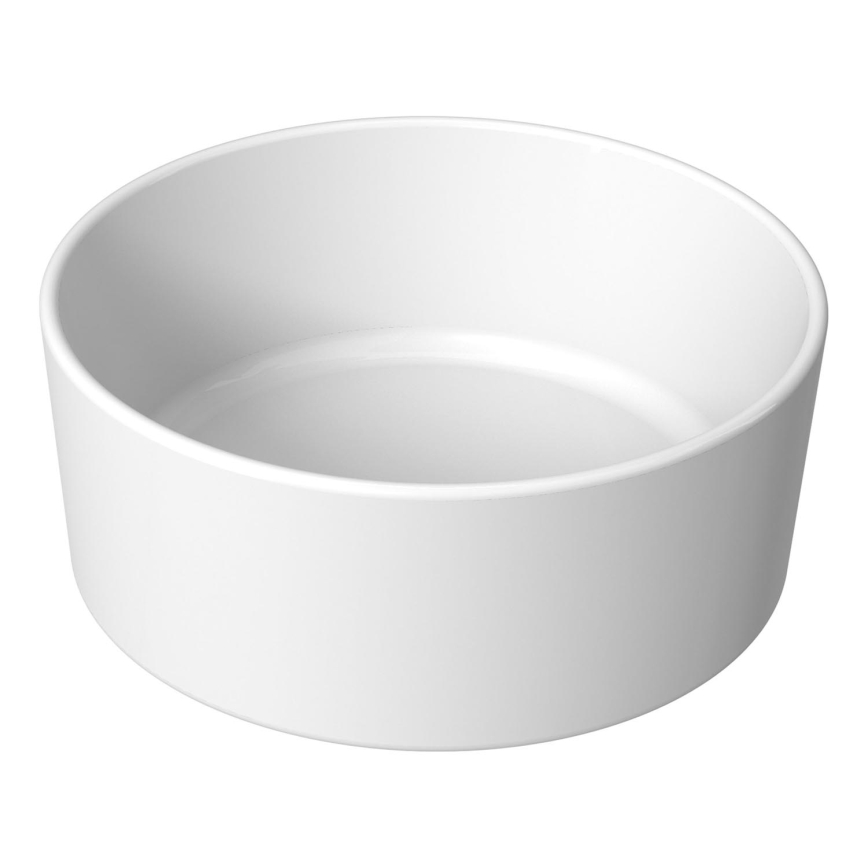 JIKA H8184200001121 - Lavatório de bancada CUBITO diâmetro 40 cm cerâmica/branco