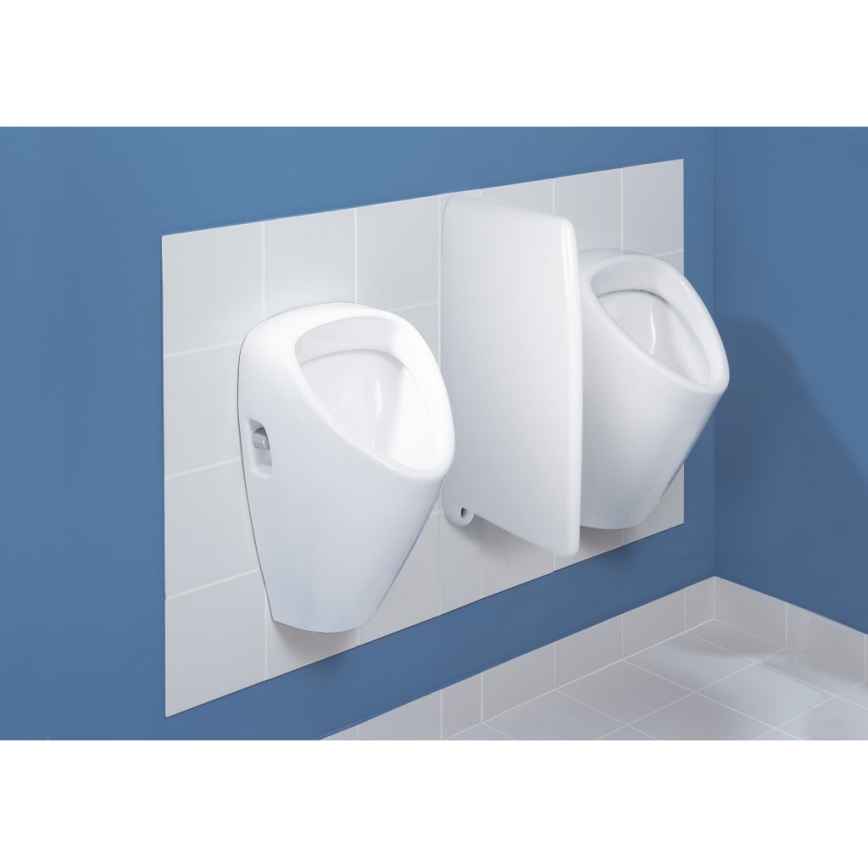 JIKA H8430700000001 - Mictório GOLEM, entrada de água interna, saída traseira, cerâmica/branco