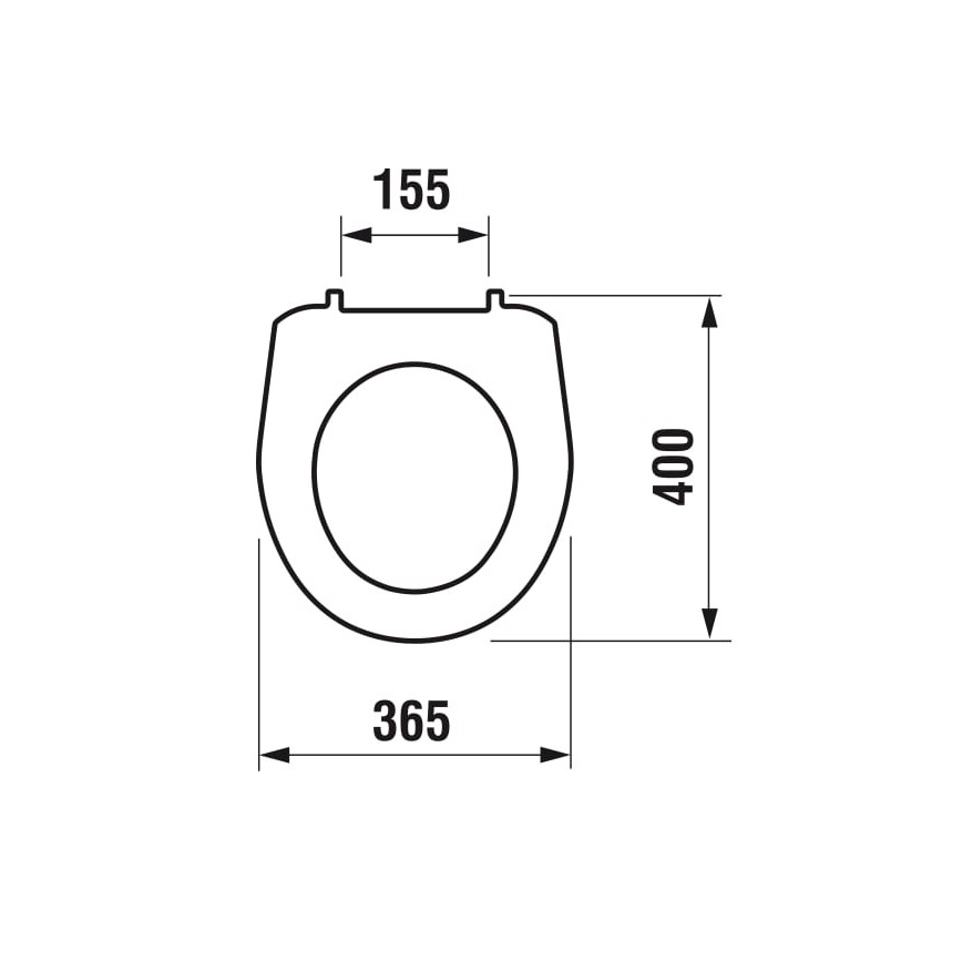 JIKA H8933830000001 - Assento para sanita LYRA, termoplástico, branco