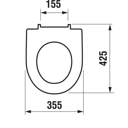 JIKA H8933853000001 - Assento de sanita SoftClose LYRA em duroplástico, branco
