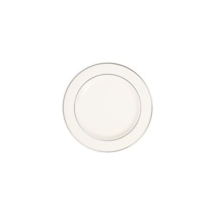 Jogo de jantar 18 peças creme/prateado/porcelana