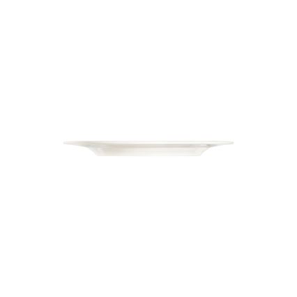 Jogo de jantar 18 peças creme/prateado/porcelana