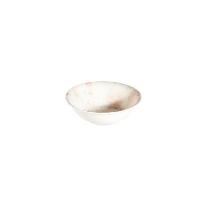 Jogo de jantar 24 peças rosa/bege/porcelana