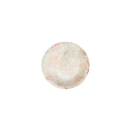 Jogo de jantar 24 peças rosa/bege/porcelana