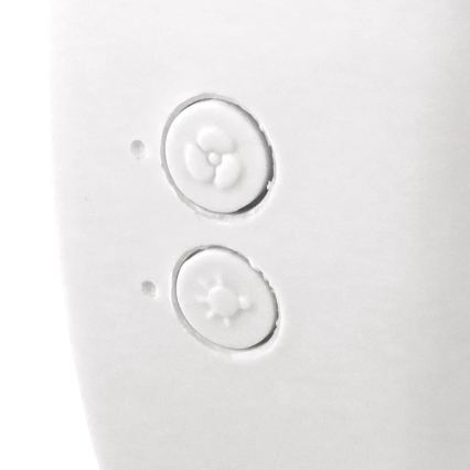JOHNSON - Ventilador de Secretária Recarregável LED RGB Multicor/5W/3,7V 1200 mAh Ø 14 cm branco