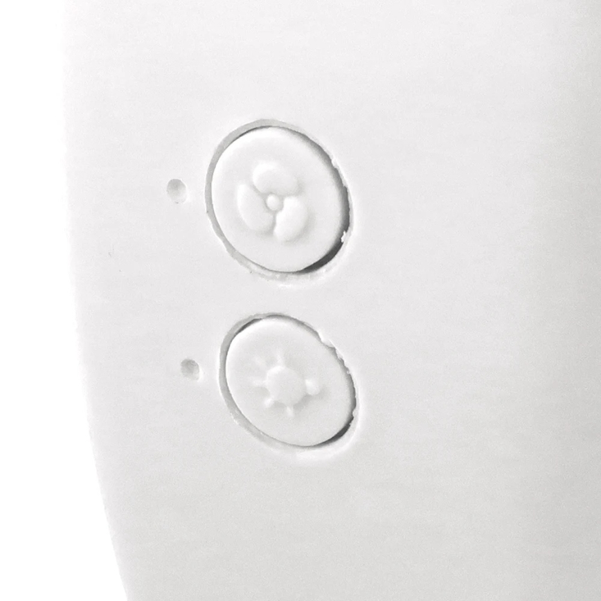 JOHNSON - Ventilador de Secretária Recarregável LED RGB Multicor/5W/3,7V 1200 mAh Ø 14 cm branco