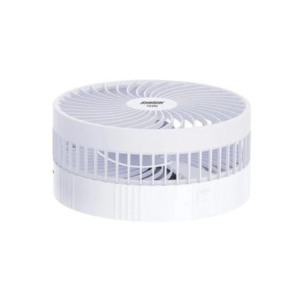JOHNSON - Ventilador de mesa recarregável GIRAFFA 5W/3,7V 1200 mAh Ø 20 cm branco