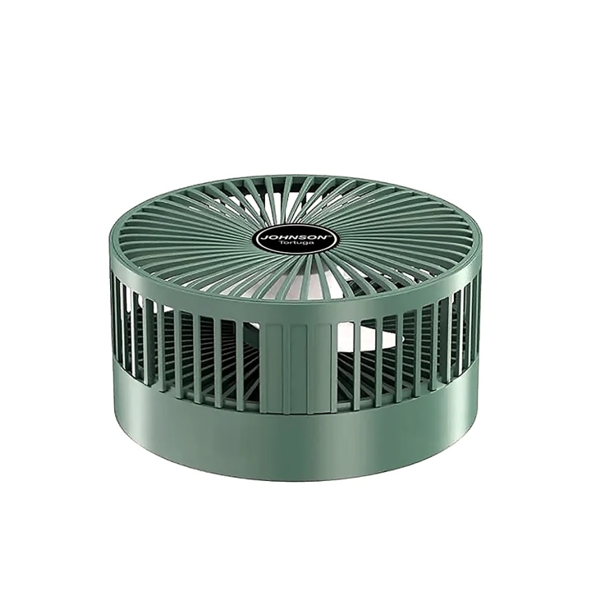 JOHNSON - Ventilador de mesa recarregável TORTUGA 5W/3,7V 1200 mAh Ø 16,5 cm verde