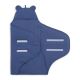 Jollein - Manta para envolver o bebé em algodão BASIC STRIPE 100x105 cm Jeans Blue
