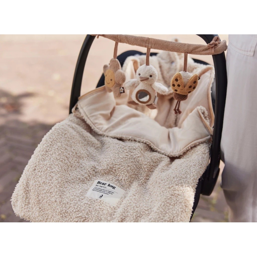 Jollein - Saco para assento de automóvel BOUCLE 42x82 cm Boucle Naturel