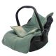 Jollein - Saco para assento de automóvel fleece BASIC KNIT 42x82 cm Ash Green