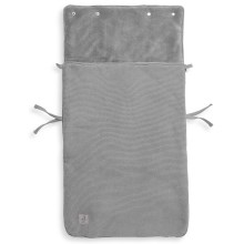 Jollein - Saco para assento de automóvel fleece BASIC KNIT 42x82 cm Stone Grey