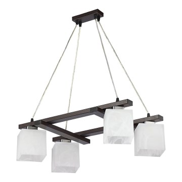 Jupiter 1098 - PO4 - Candelabro pendente POLA 4xE27/60W/230V wenge