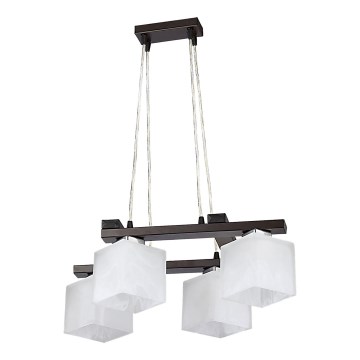 Jupiter 1099 - PO 4 p - Candelabro pendente POLA 4xE27/60W/230V wenge