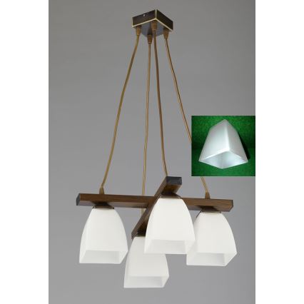 Jupiter 1109 - AB4 - Candelabro pendente ALBA 4xE27/60W/230V