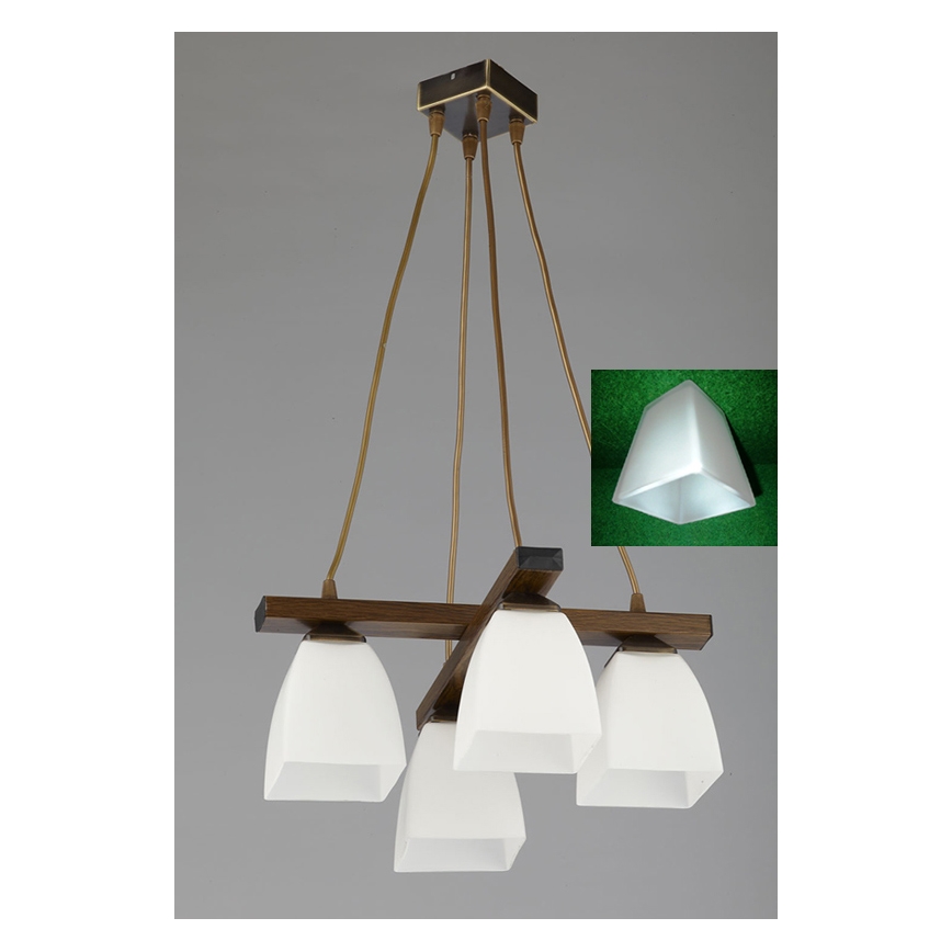 Jupiter 1109 - AB4 - Candelabro pendente ALBA 4xE27/60W/230V