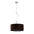 JUPITER 1118-AV1 - Luz pendente AVEO 1xE27/60W wenge transparente vidro