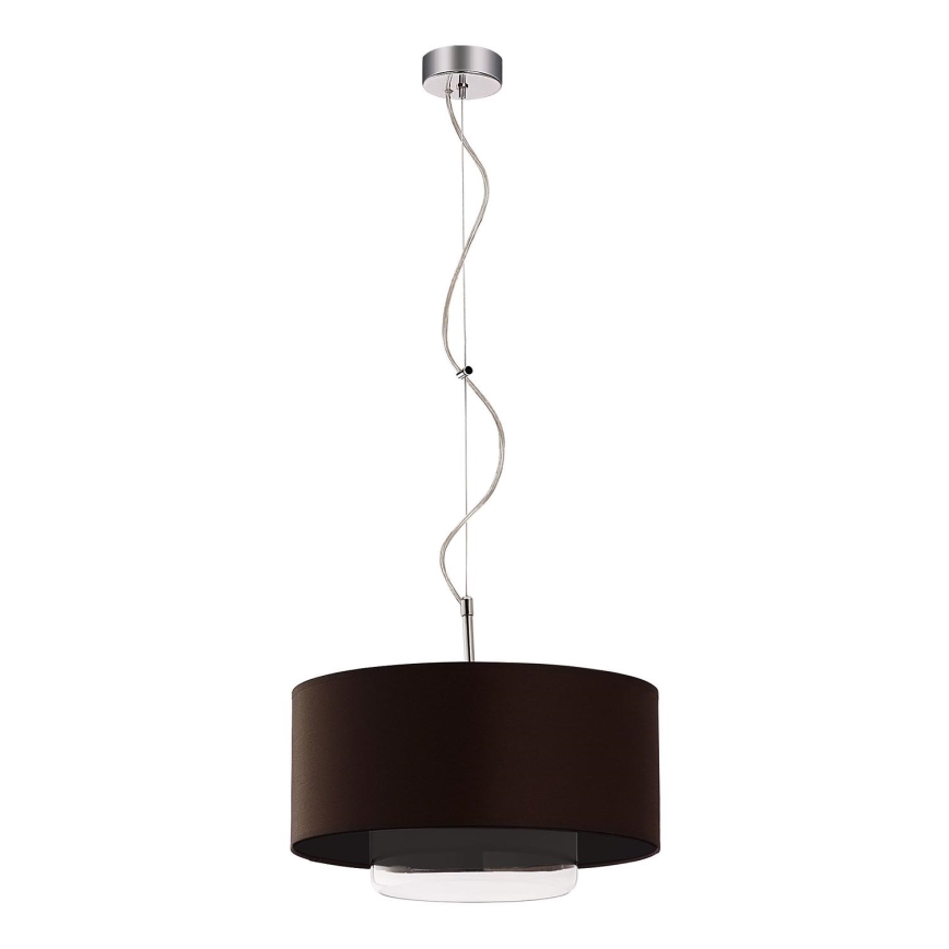 JUPITER 1118-AV1 - Luz pendente AVEO 1xE27/60W wenge transparente vidro