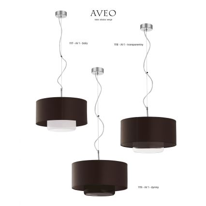 JUPITER 1119-AV1 - Luz pendente AVEO 1xE27/60W/230V wenge