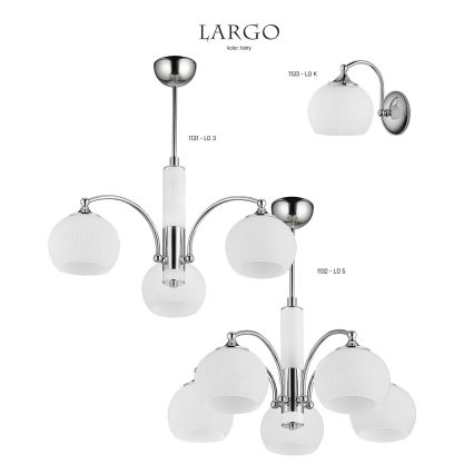 Jupiter 1132 - LO5 - Luminária suspensa LARGO 5xE27/60W/230V