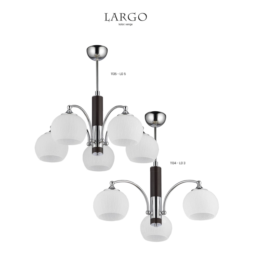 Jupiter 1135 - LO5VE - Luz pendente LARGO 5xE27/60W/230V