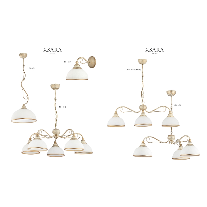 Jupiter 1171 - Luz pendente XSARA 3xE27/60W/230V