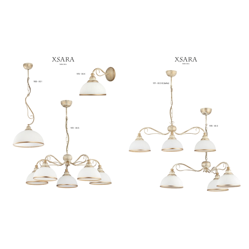 Jupiter 1172 - XS 5 - Luz pendente XSARA 5xE27/60W/230V