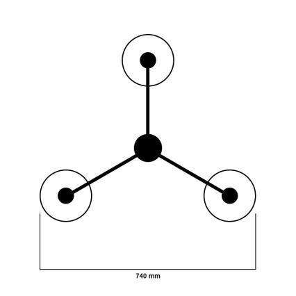 Jupiter 1175 - XS3 - Luminária suspensa XSARA 3xE27/60W/230V