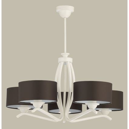 Jupiter 1192 - Luz pendente KASZMIR 5xE27/60W/230V