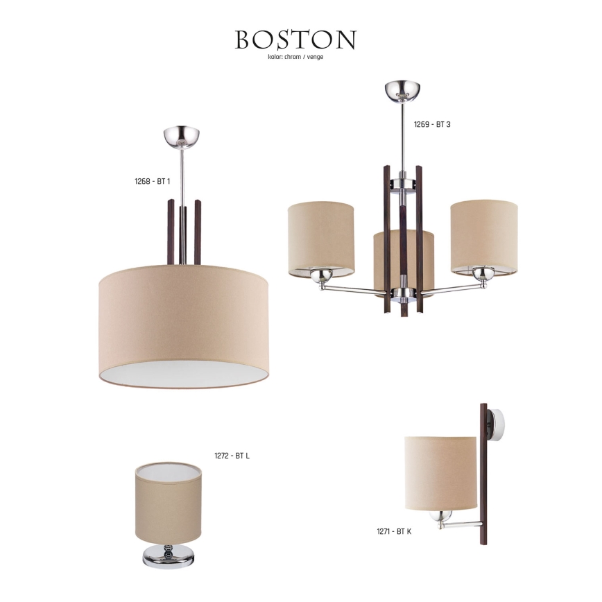JUPITER 1269-BT3 - Candelabro BOSTON 3xE27/60W