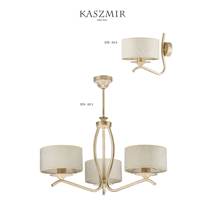 JUPITER 1274-KS3E - Lustre de haste KASZMIR 3xE27/60W
