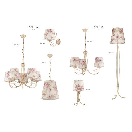 JUPITER 1282-SA1 - Luz pendente SARA 1xE27/60W