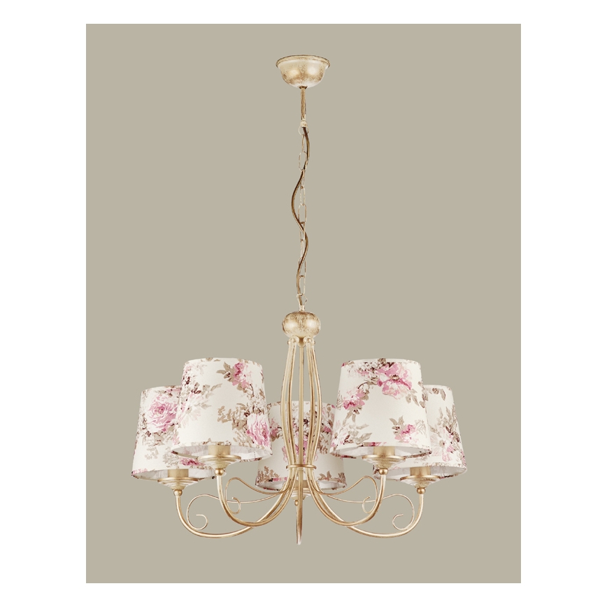 JUPITER 1284-SA5 - Luz pendente SARA 5xE27/60W