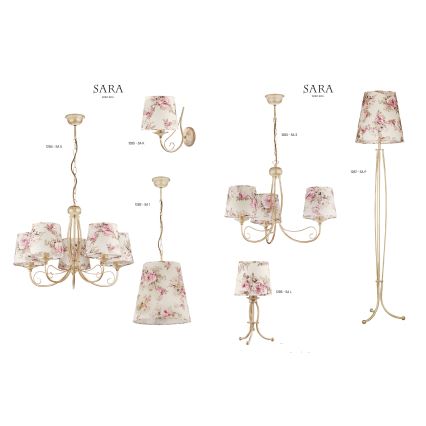 JUPITER 1287-SAP - Candeeiro de chão SARA 1xE27/60W