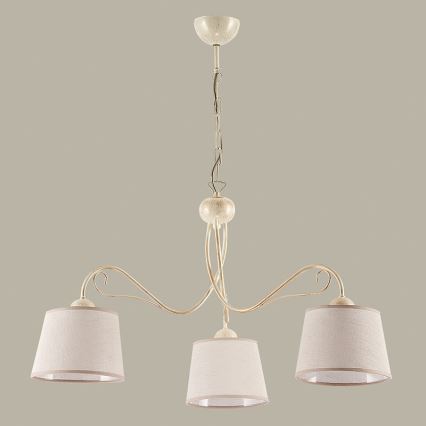 Jupiter 1353 - KM 3 E - Candeeiro de teto com corrente KAMELIA 3xE27/60W/230V