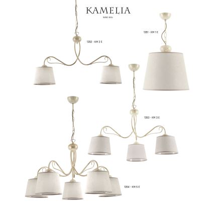 Jupiter 1353 - KM 3 E - Candeeiro de teto com corrente KAMELIA 3xE27/60W/230V